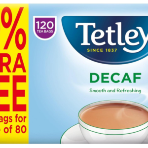tetley decaf tea bags x120