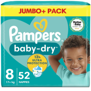 pampers baby dry size 8 x52